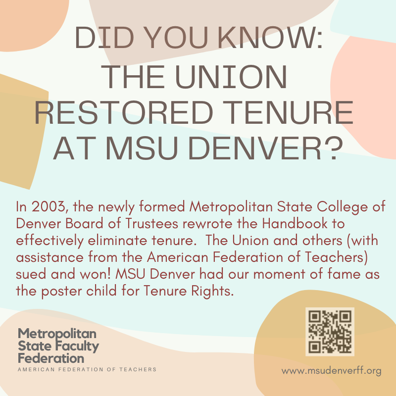 Did You Know - Tenure