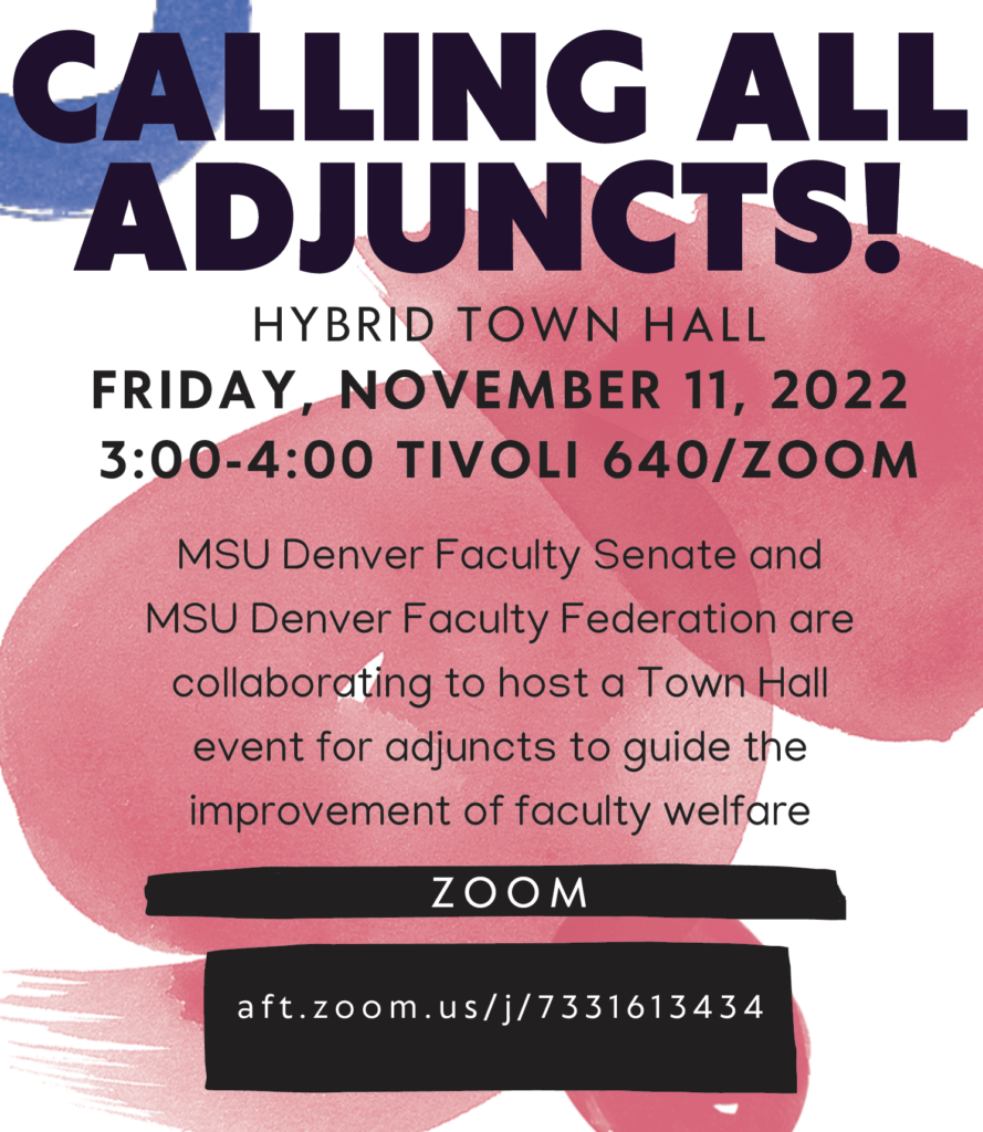 Calling all adjuncts