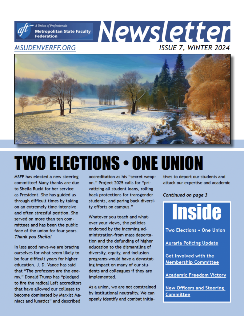 Thumbnail Winter 2024 newsletter